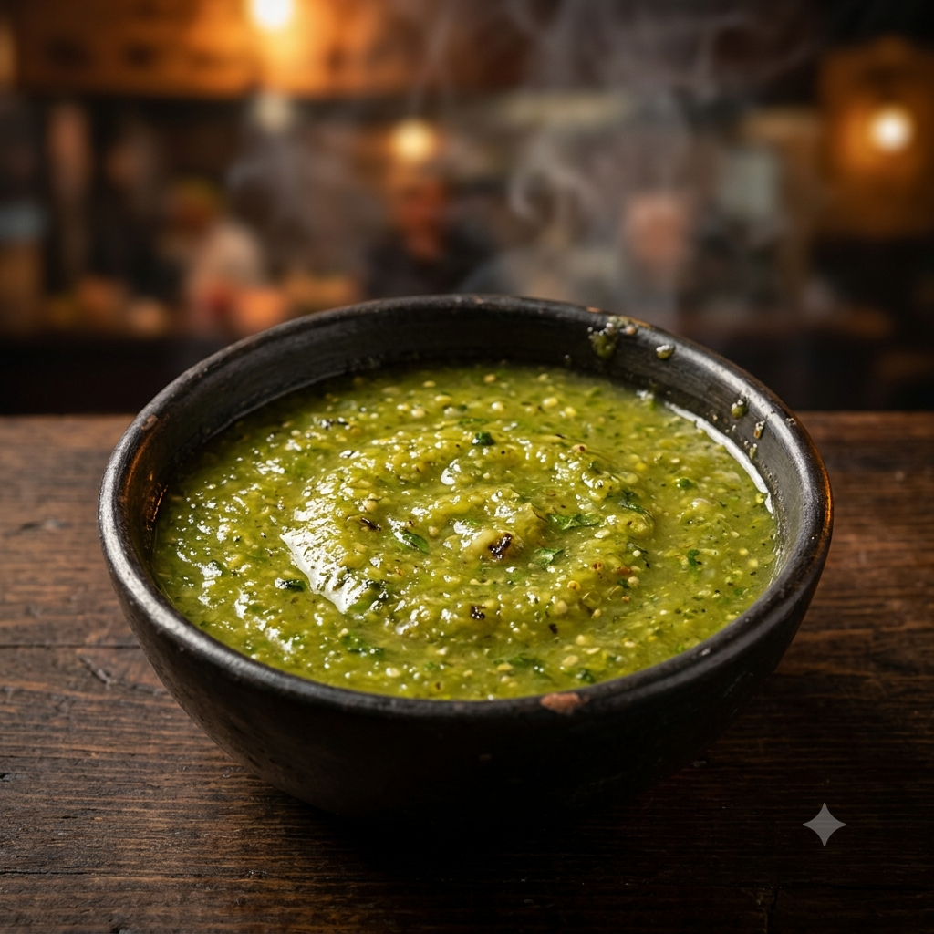 Salsa verde de la casa