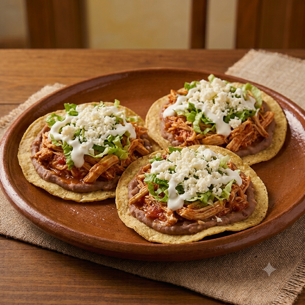 Tostadas de Pollo
