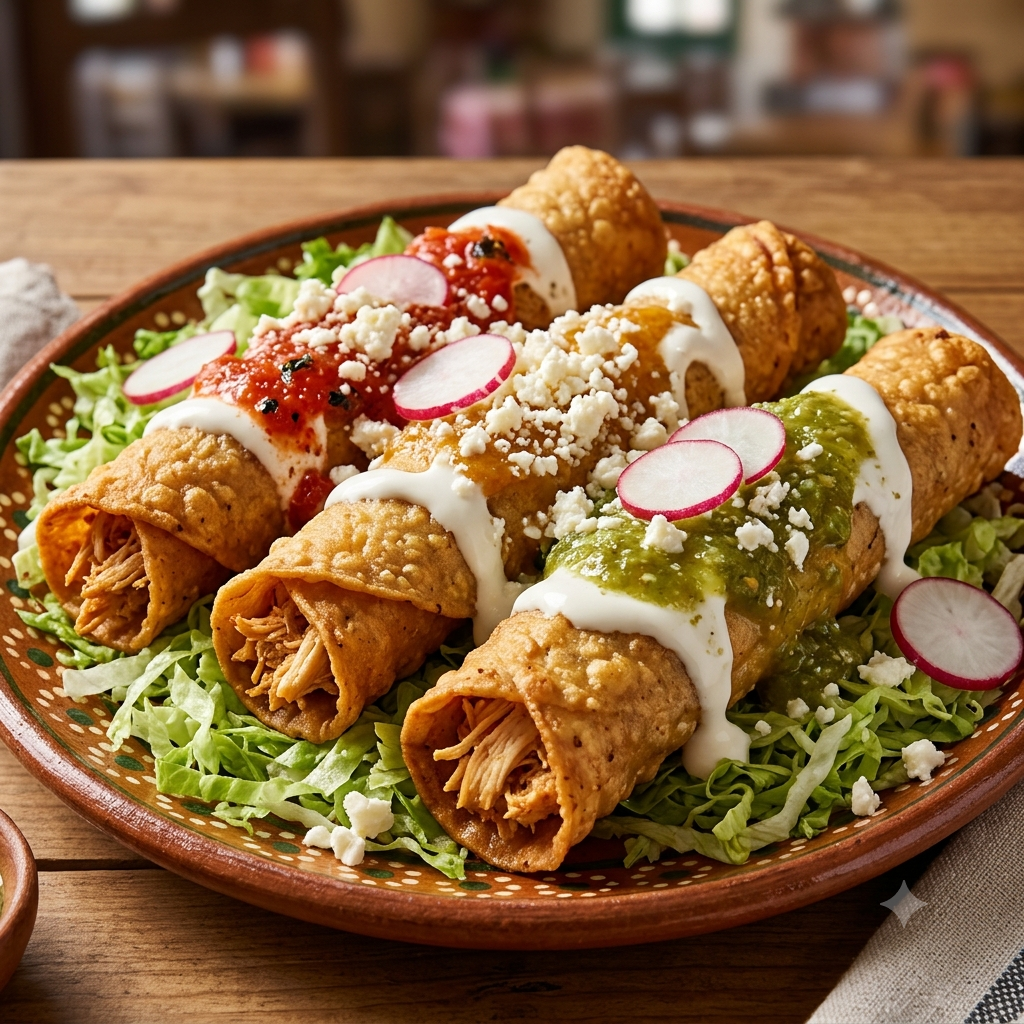 Flautas de Pollo