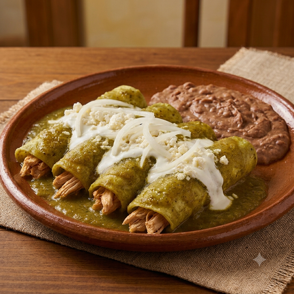 Enchiladas Rojas o Verdes